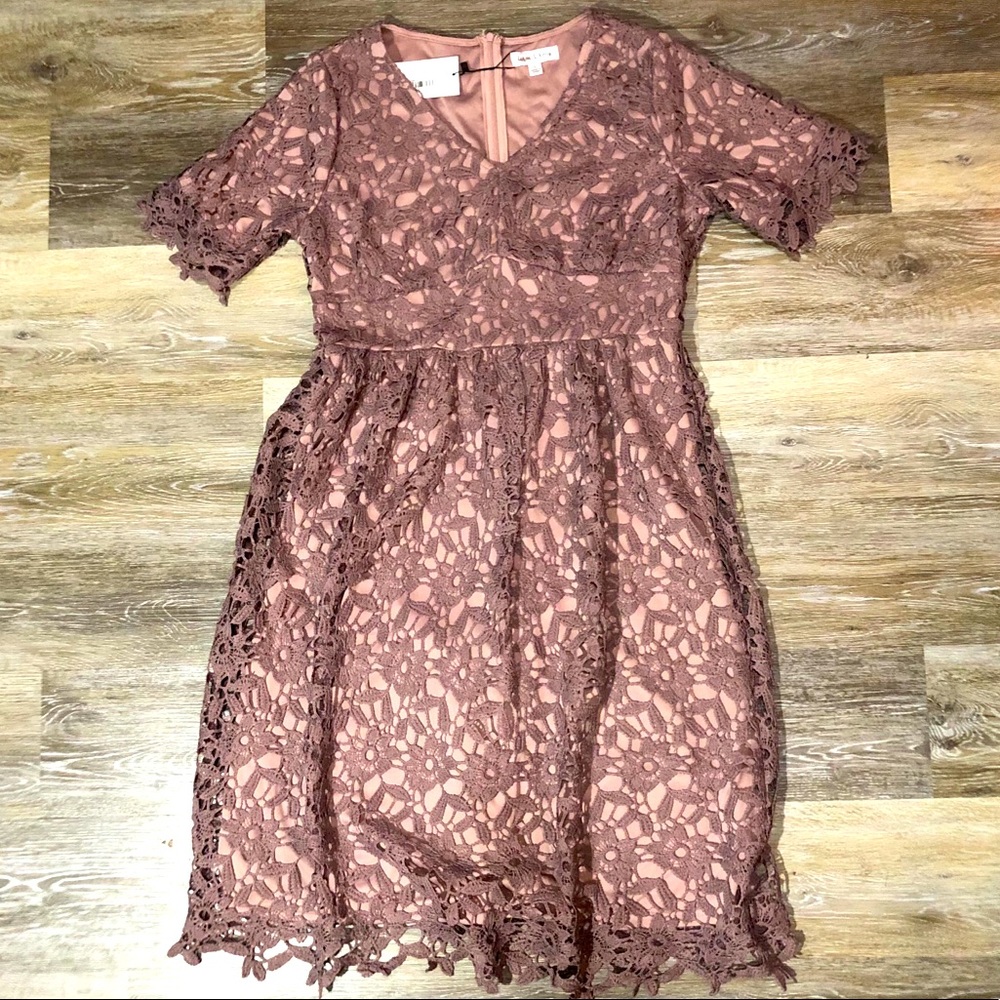 Lace overlay Dress